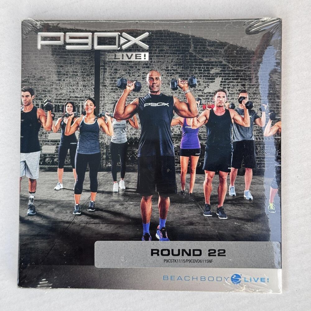 P90X Live Round 22 Beachbody DVD Workout Fitness Program New Sealed Home Gym